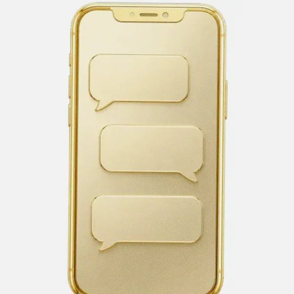 Smartphone with chat bubbles — Magic Red