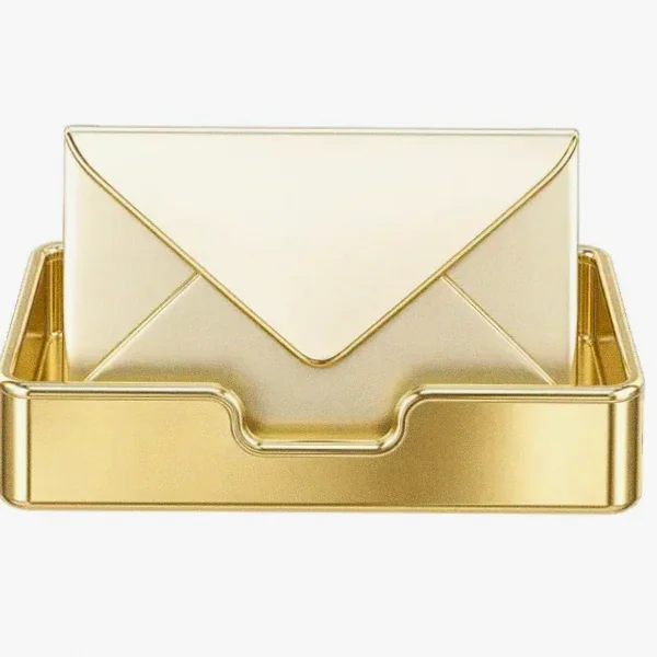 Metal letter tray — Magic Red
