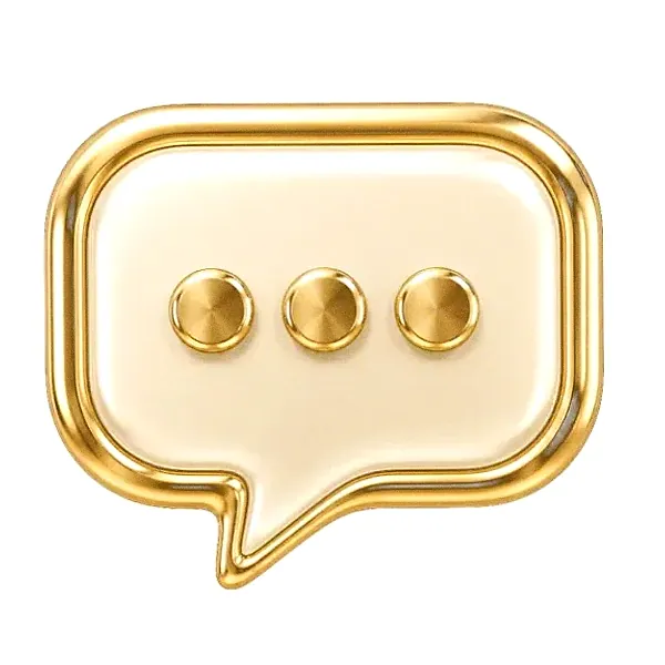 Three-dot speech bubble — Magic Red