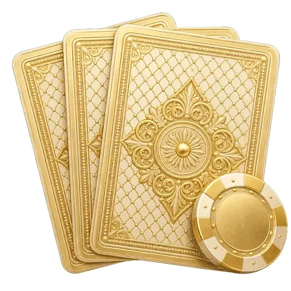 Playing cards and chip — Magic Red