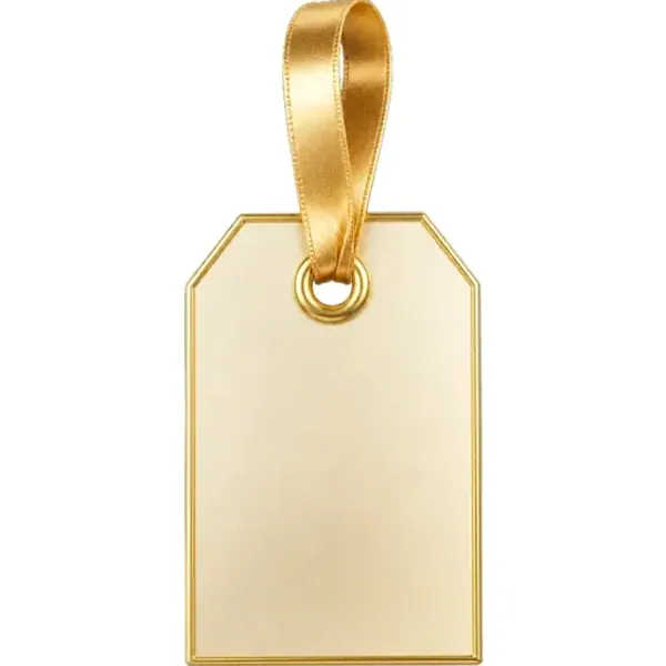 Blank gift tag — Magic Red