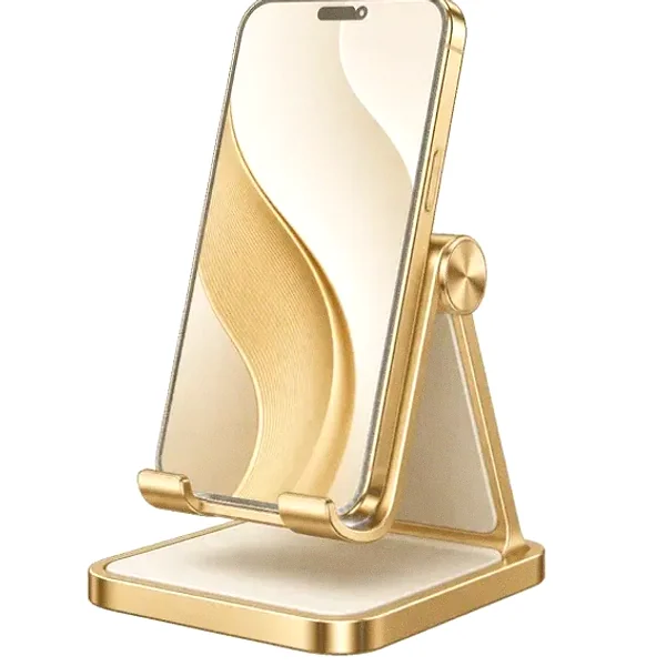 Smartphone on stand — Magic Red