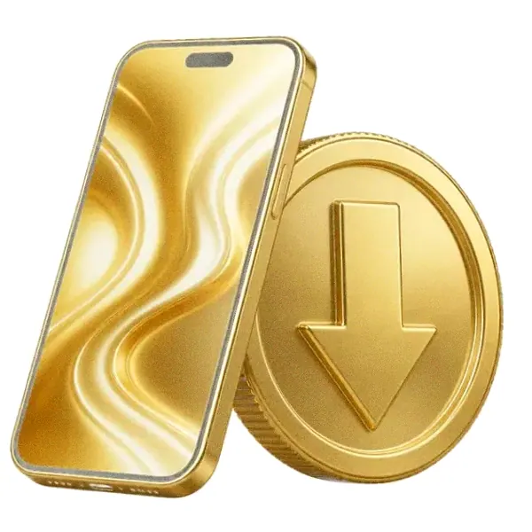 Smartphone and coin — Magic Red