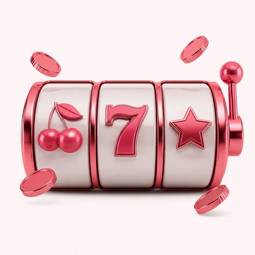 Three slot reels — Magic Red