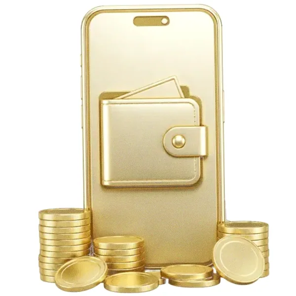 Smartphone with wallet — Magic Red