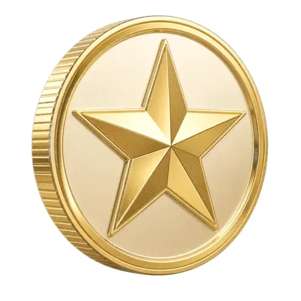 Star-emblem coin — Magic Red