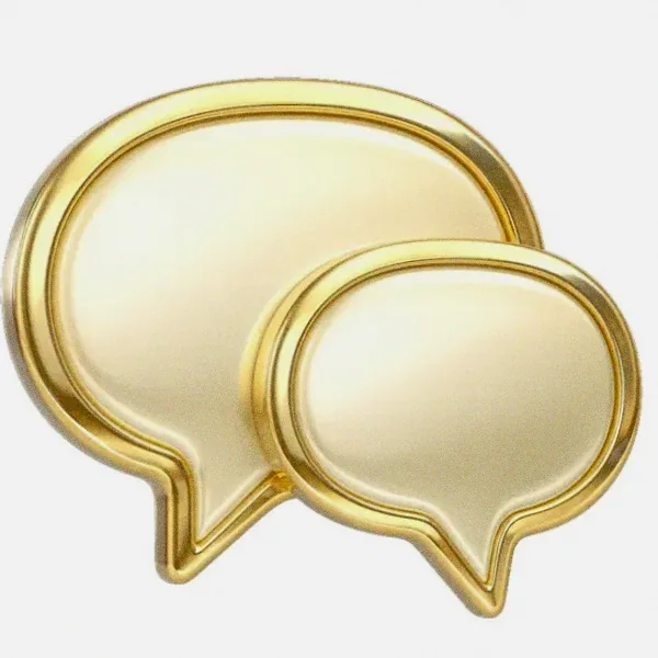 Overlapping speech bubbles — Magic Red