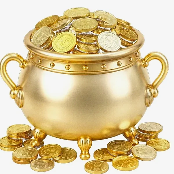 Coin-filled cauldron — Magic Red