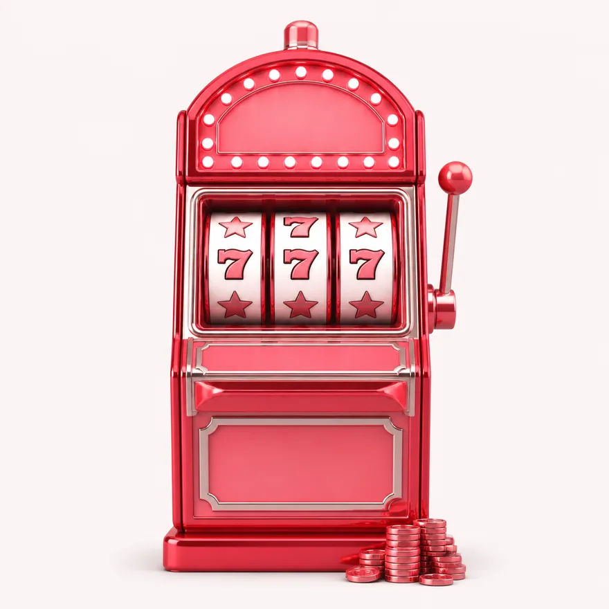 Slot cabinet with marquee — Magic Red