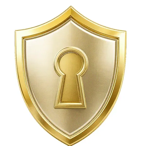 Keyhole shield — Magic Red