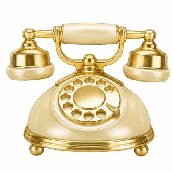 Vintage rotary telephone — Magic Red