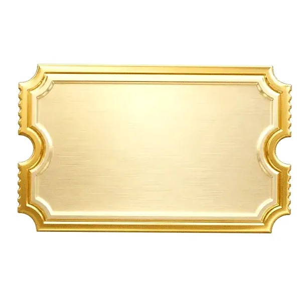 Blank ticket plaque — Magic Red
